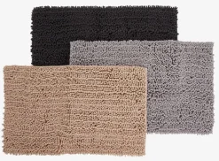 ROSVIKPlusTapis de bain ROSVIK 50x80cm chenille anthracite
