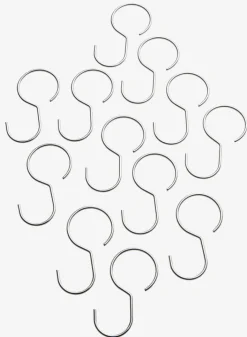 RYDALAnneaux de rideau de douche RYDAL 12 pcs/pqt métal