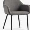 SABROChaise SABRO tissu gris/noir