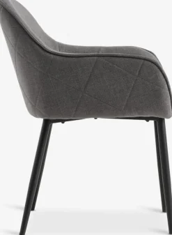 SABROChaise SABRO tissu gris/noir