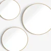 SANDAGERMiroir SANDAGER 3 pcs/pqt coloris chêne naturel