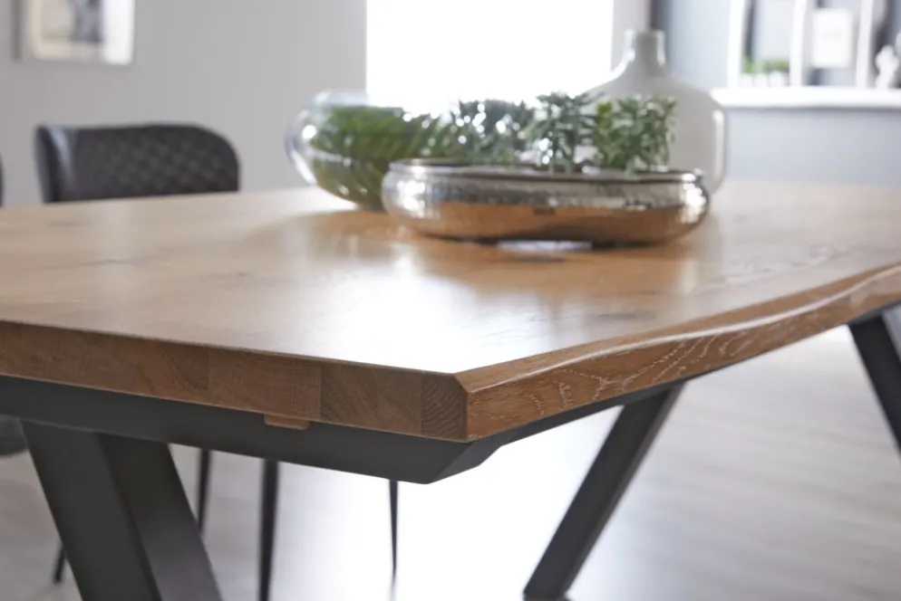 SANDBYTable SANDBY 100x210 chêne naturel/noir