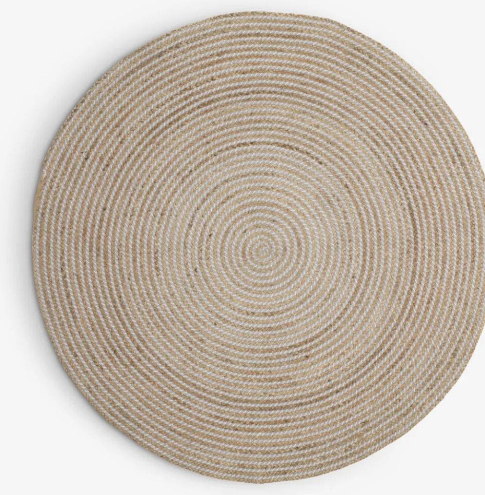 SANDELTRETapis SANDELTRE Ø120 naturel/gris