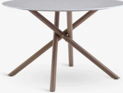 SANDVIG + TAGMARKSANDVIG Ø120 table + 4 TAGMARK chaiess beige