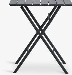 SANDVIKA + GUDHJEMSANDVIKA L65 table + 2 GUDHJEM chaises noir