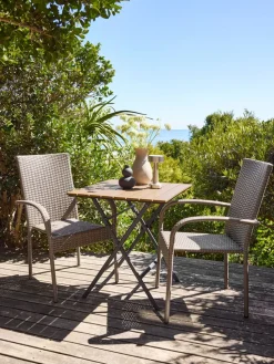 SANDVIKA + GUDHJEMSANDVIKA L65 table + 2 GUDHJEM chaises naturel