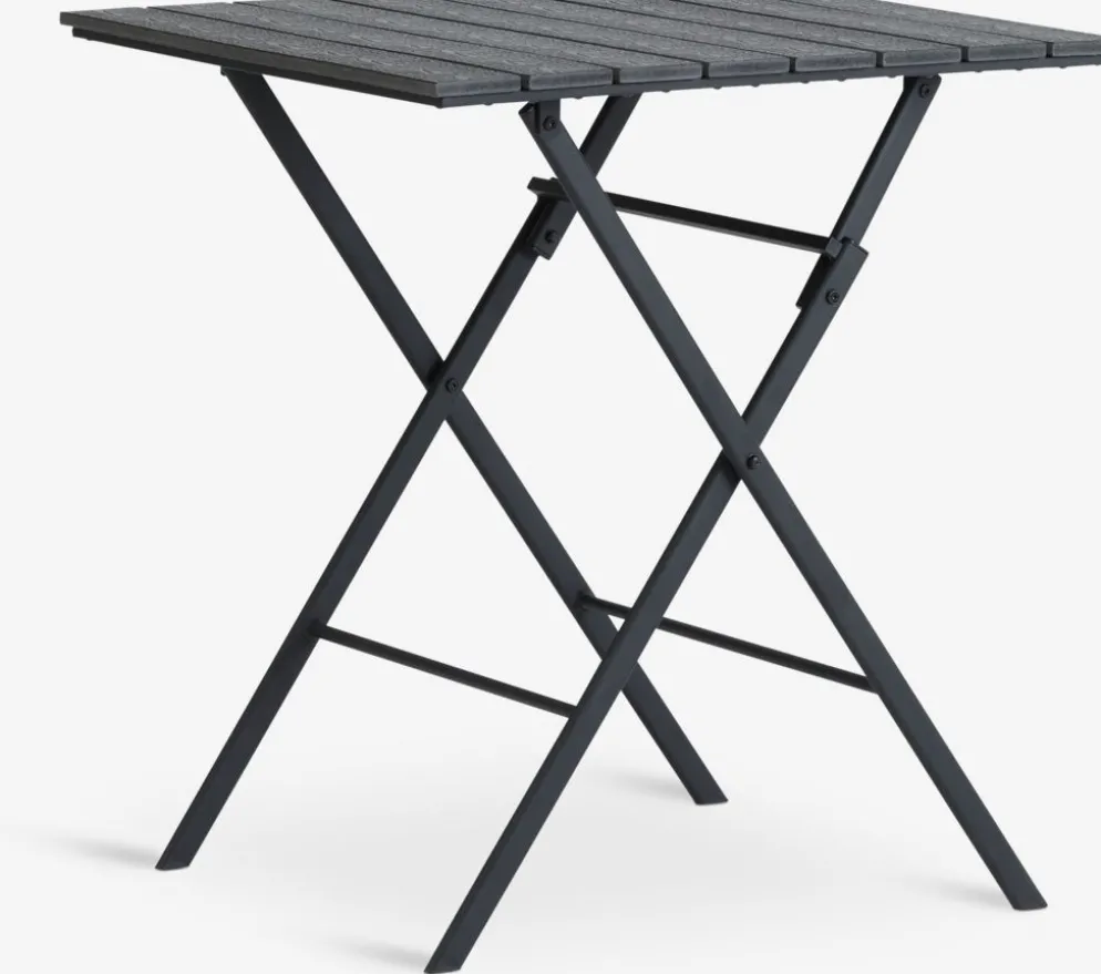 SANDVIKA + NABESANDVIKA L65 table + 2 NABE chaises noir