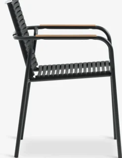 SANDVIKA + NABESANDVIKA L65 table + 2 NABE chaises noir