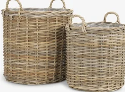 SANSEBIEPanier pour plantes SANSEBIE Ø50/40 kubu naturel 2pcs/lot