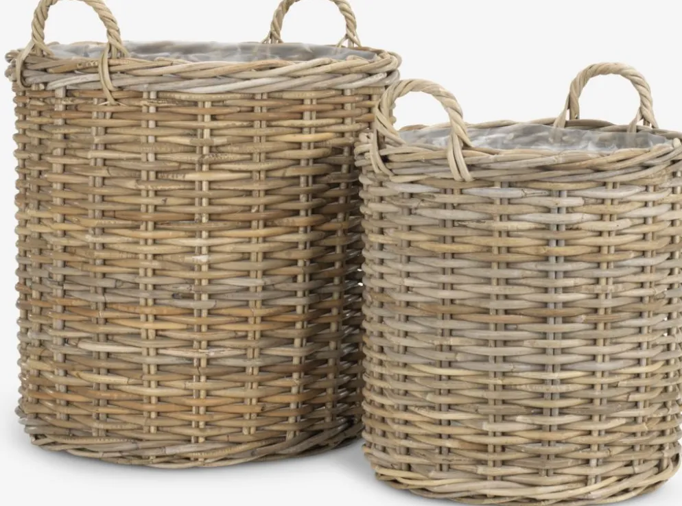SANSEBIEPanier pour plantes SANSEBIE Ø50/40 kubu naturel 2pcs/lot