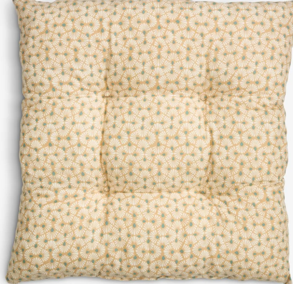 SELJECoussin de chaise SELJE 40x40x8 latte/pétrole