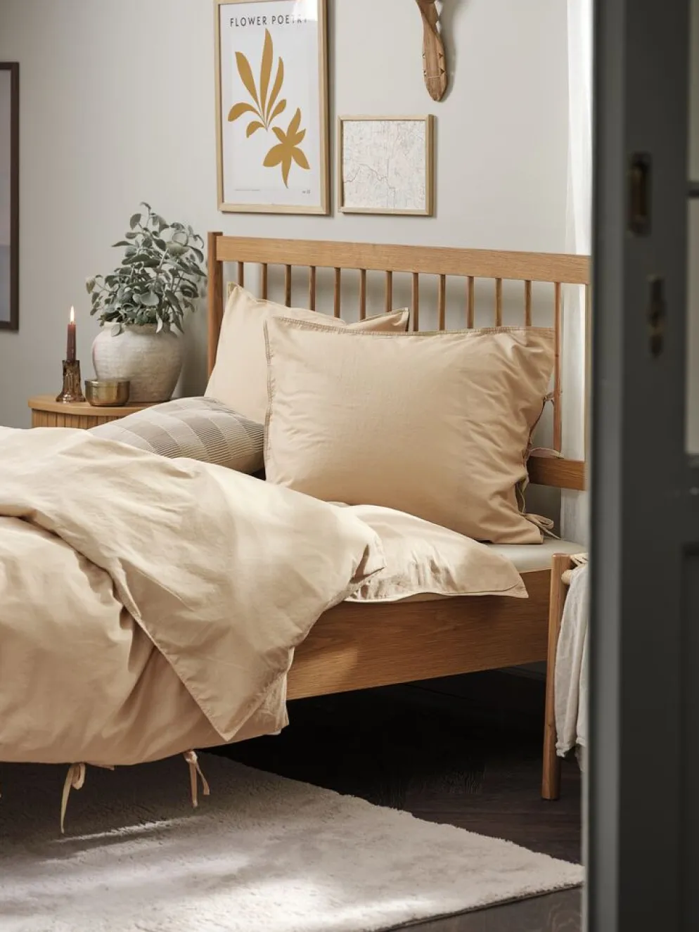 SELMAGoldParure de lit SELMA Coton lavé 240x220 kaki clair