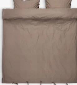 SELMAGoldParure de lit SELMA Coton lavé 240x220 sable foncé