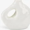 SIGFREDVase SIGFRED l16xL7xH14cm blanc