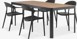 SIRDAL + NANNESTADSIRDAL L211 table eucalyptus + 4 NANNESTAD chaises