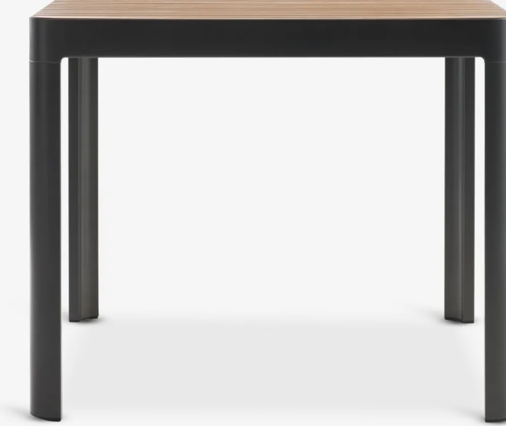 SIRDAL + SIRDALSIRDAL L91 table eucalyptus + 4 SIRDAL chaises gris