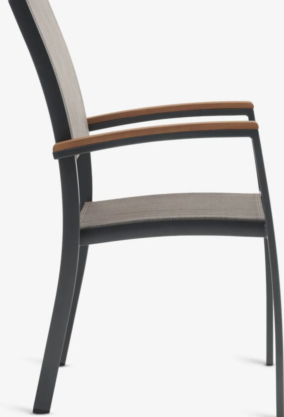 SIRDAL + SIRDALSIRDAL L91 table bois dur + 4 SIRDAL chaises gris