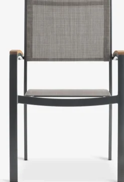 SIRDAL + SIRDALSIRDAL L211 table eucalyptus + 4 SIRDAL chaises gris