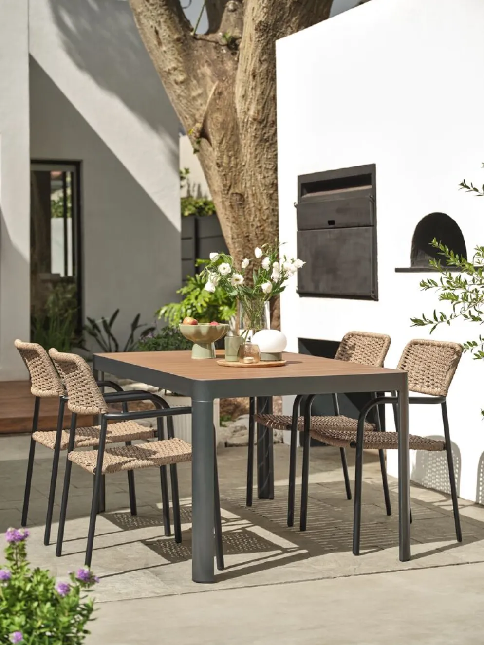 SIRDALTable de jardin SIRDAL l91xL149 eucalyptus