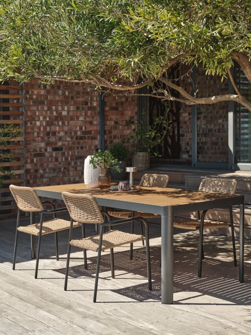 SIRDALTable de jardin SIRDAL l91xL211 eucalyptus