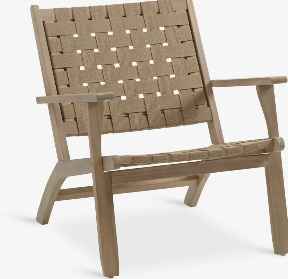 SKARAFauteuil lounge d'extérieur SKARA bois d'acacia massif