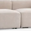 SKEJBYCanapé modulable SKEJBY 2 personnes tissu beige