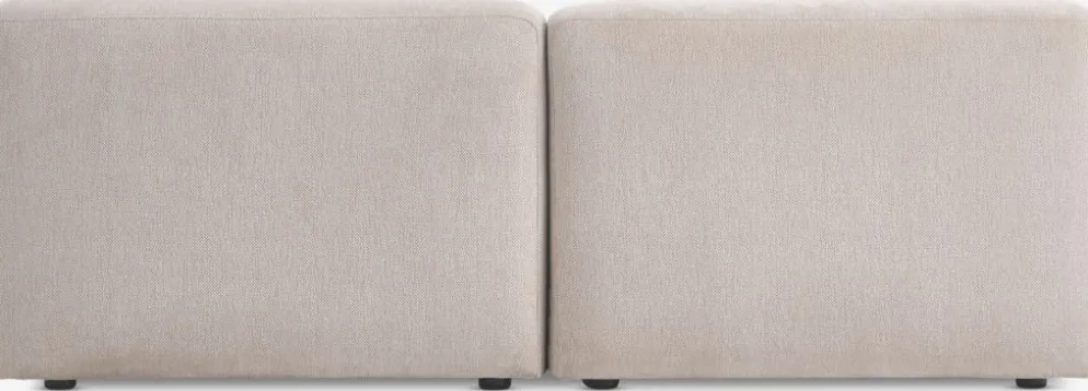 SKEJBYCanapé modulable SKEJBY 2 personnes tissu beige