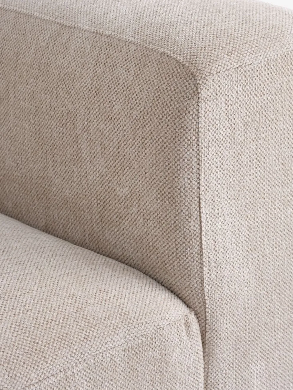 SKEJBYCanapé modulable SKEJBY 2 personnes tissu beige