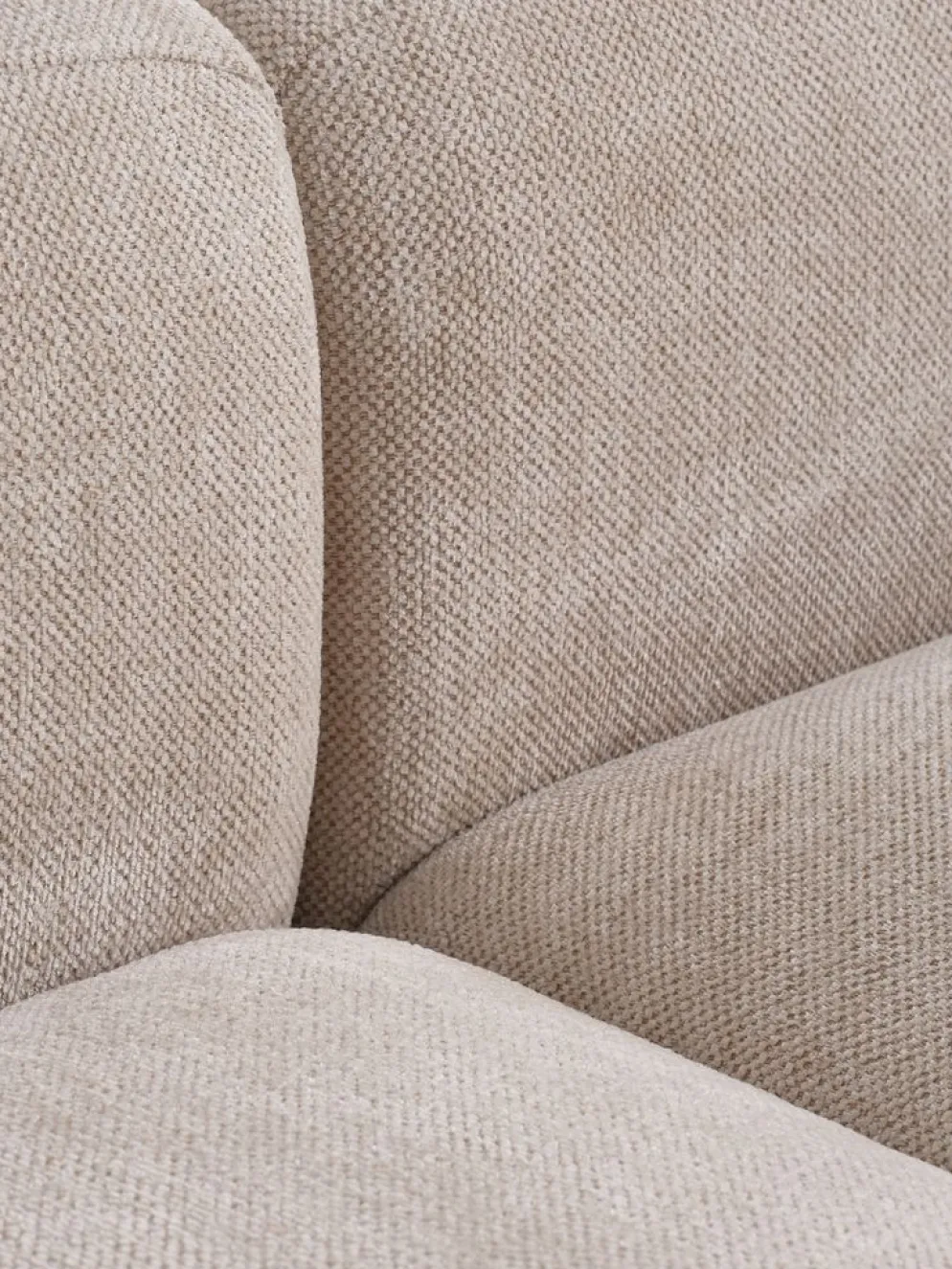 SKEJBYCanapé modulable SKEJBY 2 personnes tissu beige
