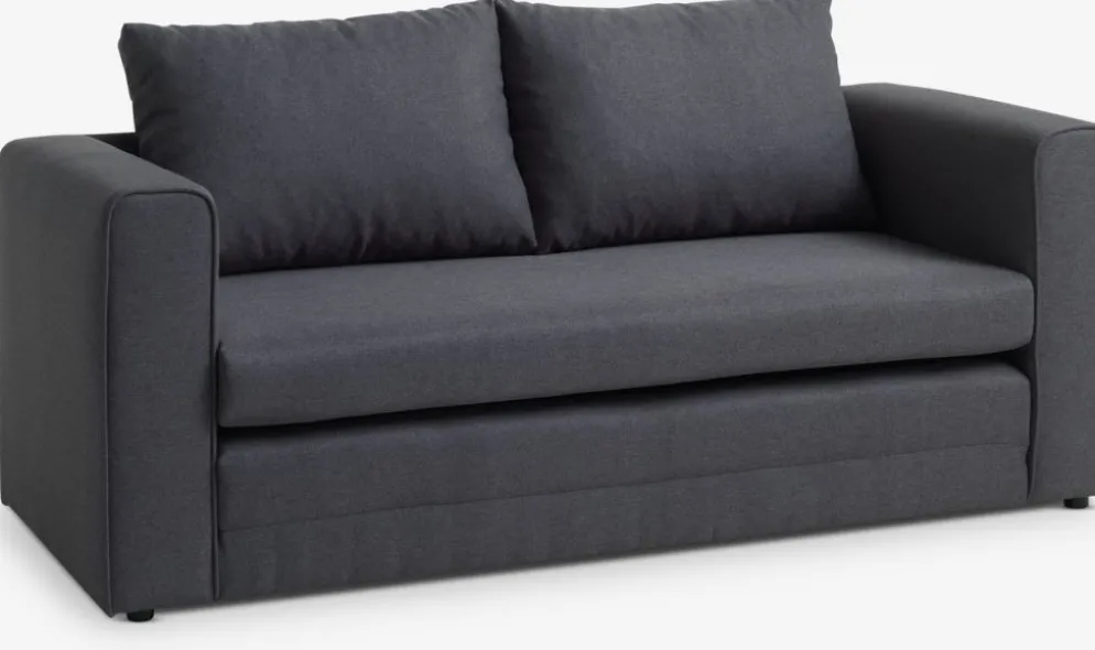 SKILLEBEKKCanapé convertible SKILLEBEKK tissu gris foncé