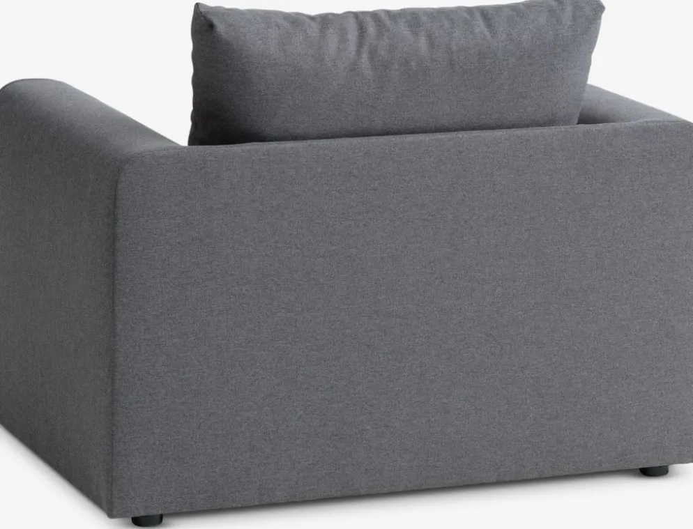 SKILLEBEKKFauteuil convertible SKILLEBEKK tissu gris foncé