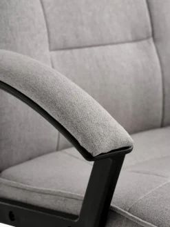 SKODSBORGFauteuil de bureau SKODSBORG tissu gris/noir