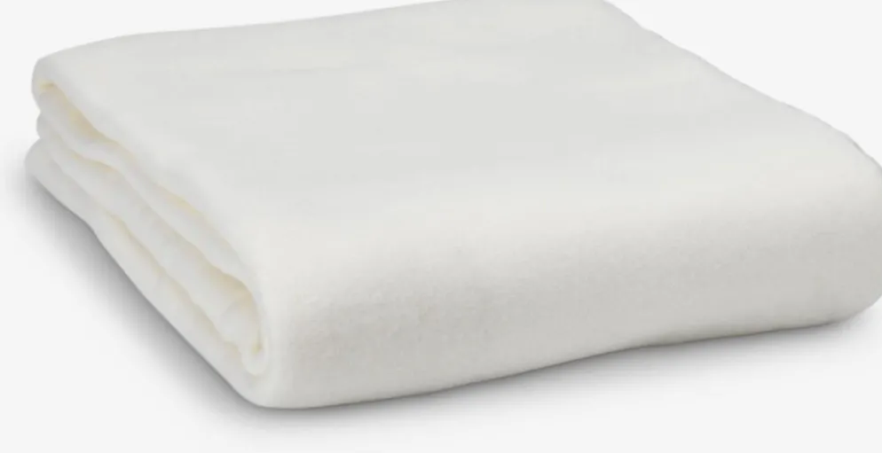 SKOGVIKKEPlaid polaire SKOGVIKKE 130x160 blanc