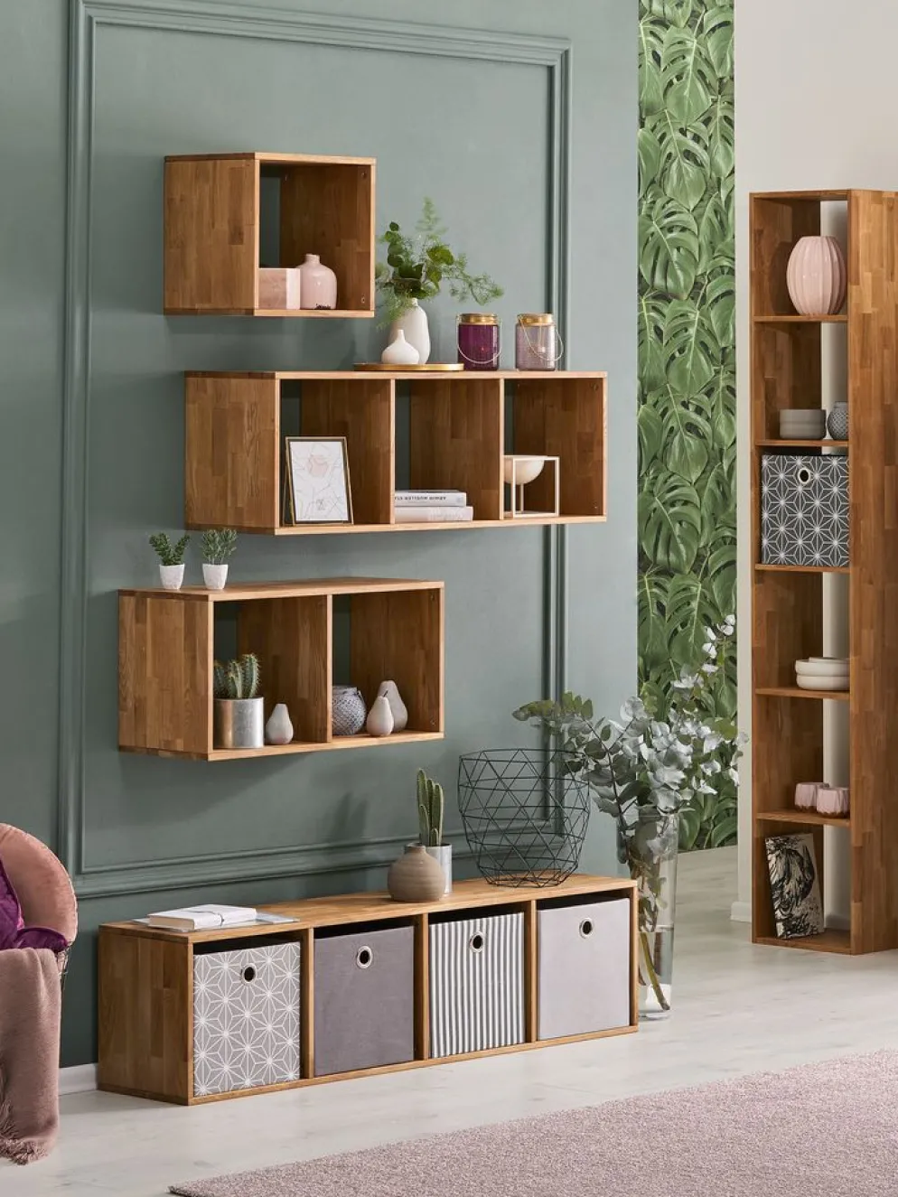 SKYUMÉtagère SKYUM 3 tablettes chêne naturel