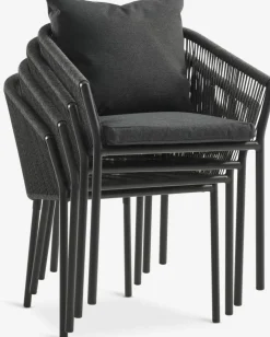 SONNERUP + GILJASONNERUP L215 table + 4 GILJA chaises gris