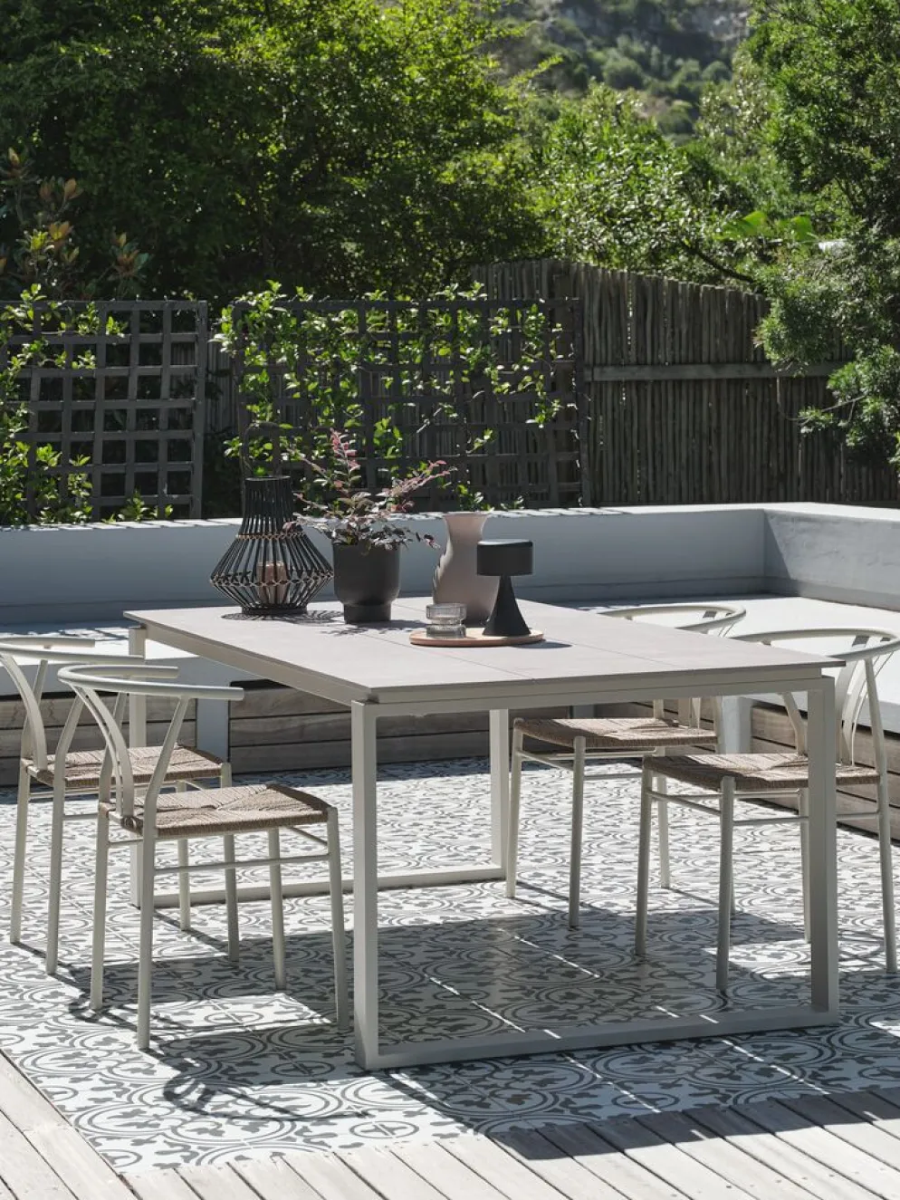 SONNERUP + TAGMARKSONNERUP L215 table + 4 TAGMARK chaises beige