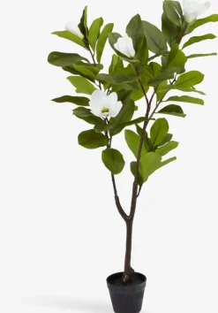 SPINDELPlante artificielle SPINDEL H120cm magnolia vert/blanc