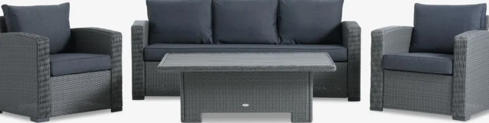STAVERNEnsemble lounge STAVERN 5 personnes gris