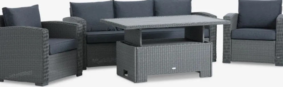 STAVERNEnsemble lounge STAVERN 5 personnes gris