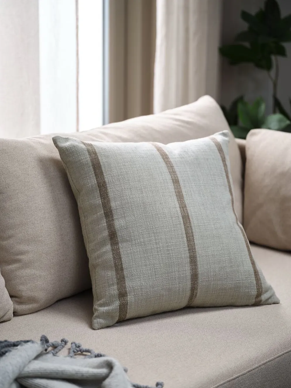STENROSCoussin STENROS 45x45 gris/brun foncé