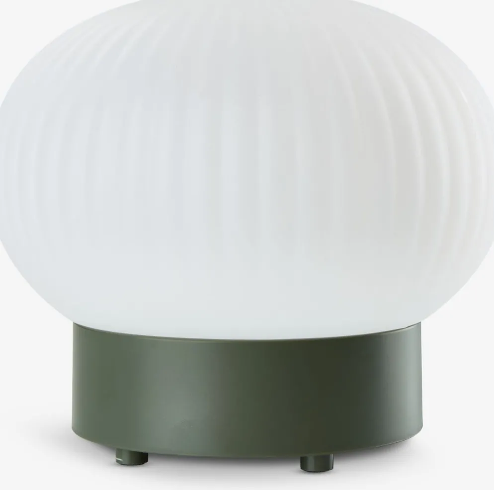 STORFUGLLampe de table rechargeable STORFUGL Ø15xH10cm vert foncé