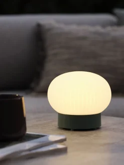 STORFUGLLampe de table rechargeable STORFUGL Ø15xH10cm vert foncé
