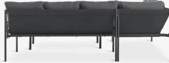 STROEMSTADEnsemble lounge STROEMSTAD 6 personnes noir