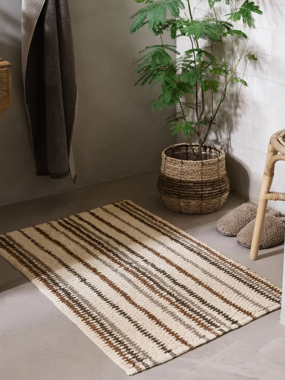 SUNDBORNPlusTapis de bain SUNDBORN 60x90 rayures