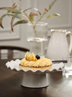 SUNEPrésentoir à gâteau SUNE Ø28xH10cm blanc