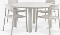 SURNADAL + INGSTRUPSURNADAL Ø150 table + 4 INGSTRUP chaises beige