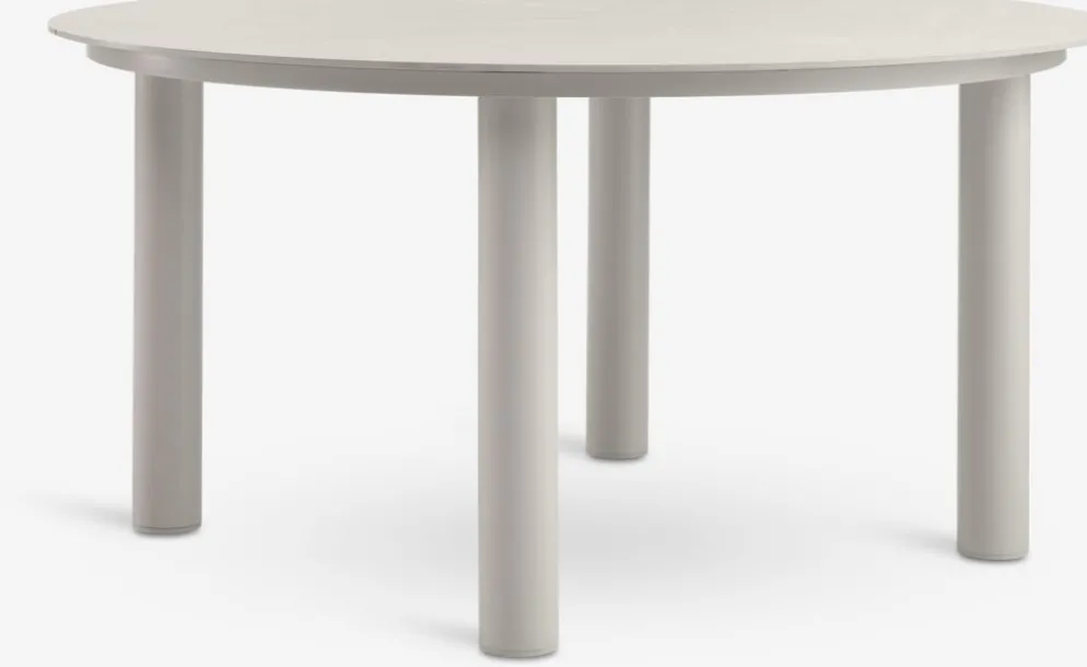 SURNADAL + INGSTRUPSURNADAL Ø150 table + 4 INGSTRUP chaises beige