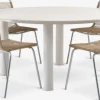 SURNADAL + MIDDAGSBERGETSURNADAL Ø150 table beige + 4 MIDDAGSBERGET chaises