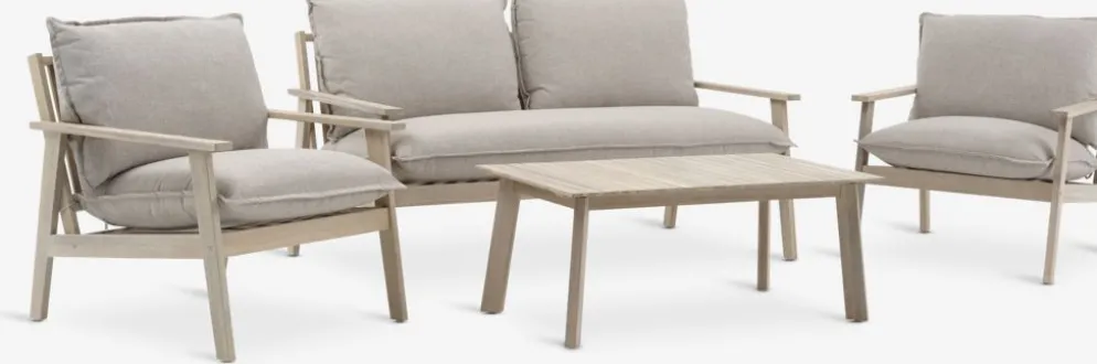 SYLTHOLMEnsemble lounge SYLTHOLM 4,5 personnes acacia