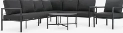 TAERNABYEnsemble lounge TAERNABY 7 personnes noir